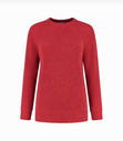 Women's Essential Crewe Sweater  Fiery Red