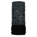 Recycled Fleece Paisley Black