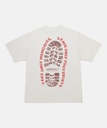 Footprints Tee Pigment Dyed Natural Pigment
