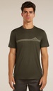 Men's Merino 150 Tech Lite SS Range Stripes Tee Dk Loden