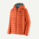 Men's Down Sweater Hoody Coal Orange