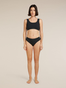 Women's Merino Rib Lotus Hipster Black