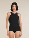 Women's Merino Rib Lotus Tank Black