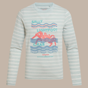 Kids Nosilife Cruz Long Sleeved T-Shirt Nimbus Blue Stripe