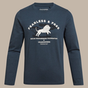 Kids Nosilife Cruz Long Sleeved T-Shirt Blue Stone Lion