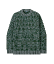 M's Recycled Wool Sweater Snow Squail: Blue Sage