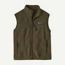 Women's Retro Pile Vest Basin Green