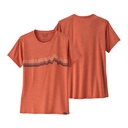 Cap Cool Daily Graphic Shirt Dames Ridge Rise Stripe/Quartz Coral X-Dye