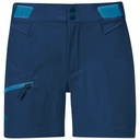 Cecilie Mountain Softshell Shorts Dames Deep Sea Blue/Solid Dark Grey