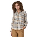 Women's L/S Organic Cotton MW Fjord Flannel Shirt Fields/Natural