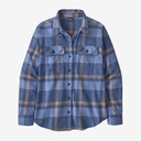 Women's L/S Organic Cotton MW Fjord Flannel Shirt Comstock/Current Blue